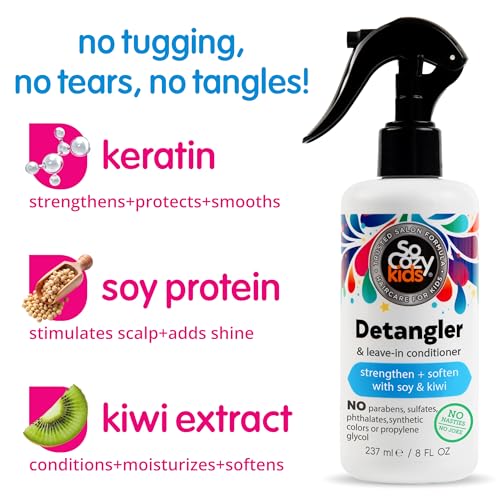 SoCozy Kids Detangler Leave-In Conditioner Spray, 8 Oz