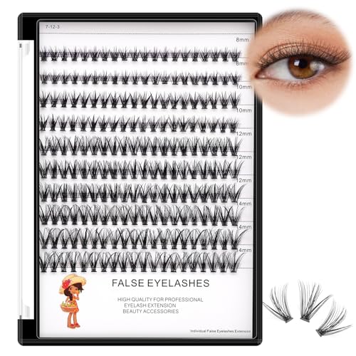 Bodermincer 20D Cluster Lashes Mixed Length 8-14mm