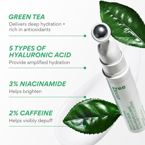 Innisfree Green Tea Caffeine Eye Serum with Cooling Roll-On