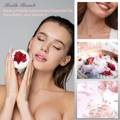 Mothers Day Gifts for Women - 19-Piece Luxury Rose Spa Gift Basket Set Bath and Body Gift Sets Care Kit | Christmas Gifts, Valentines Day, Mothers Day Gifts Baskets for Mom, Wife