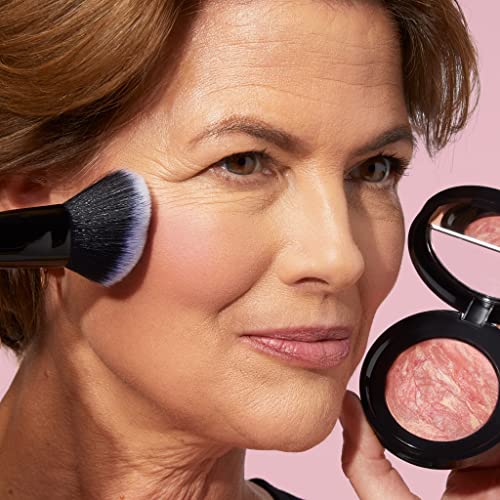 LAURA GELLER NEW YORK Full Face Brush Set - Retractable Airbrush Kabuki and Classic Bronzer Brush and Angled Blush Brush and Powder Brush