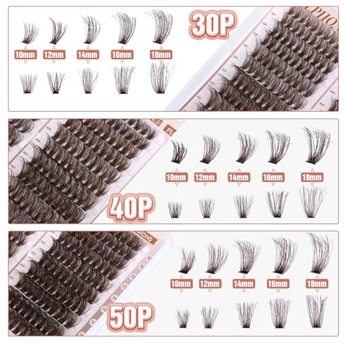 ALPHONSE Lash Clusters FLuffy Cluster Eyelash Extensions Volume Individual Lashes Clusters DIY Lash Extensions for Beginners Pestañas Pelo a Pelo