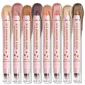8-Piece Cream Eyeshadow Stick Set with Brush