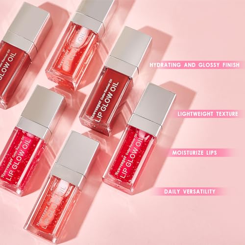 Newvenper Hydrating Lip Glow Oil – 3PC Plumping Lip Gloss Set