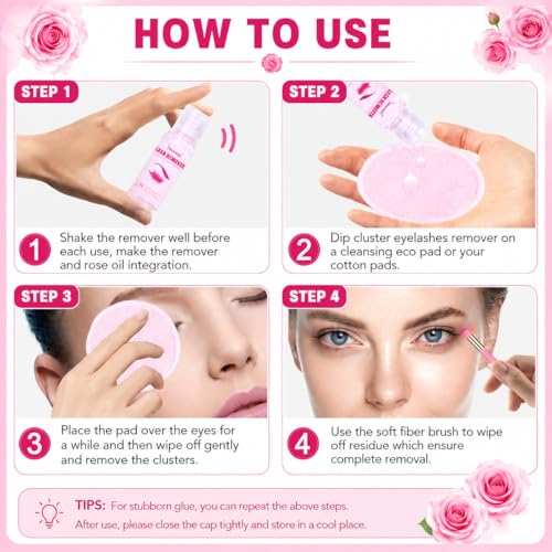 Lash Cluster Remover Oil - Gentle Glue Removal for DIY Extensions