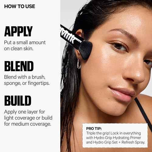 Milk Makeup Hydro Grip Hydrating Gel Skin Tint – 12HR Lightweight Buildable Coverage with Hyaluronic Acid for Natural Dewy Finish – Non-Comedogenic – 5 Light w/Neutral Undertones, 1oz