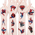 100pcs Spider- Man Temporary Tattoos for kids,Birthday Party Supplies Favors Decorations Cute Fake Tattoos Stickers Spider - Man Party Decorations