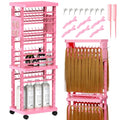 220 Peg Braiding Hair Rack Double-Sided with Tools & Wheels