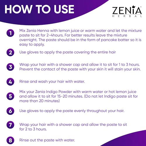 Zenia Indigo Powder 100g | Natural Hair Dye