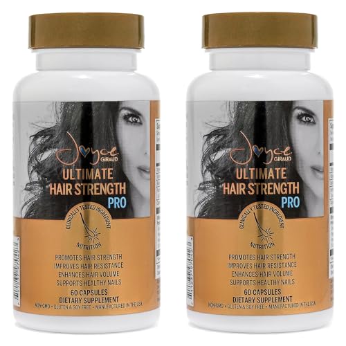Miracle Elixir Collection Joyce Giraud Hair Strength Supplements 120 Capsules - Supports Hair Growth, Skin & Nails - 1 Pack