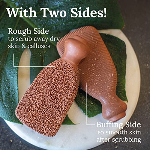 2-Sided Foot Scrubber & Nourishing Foot Cream Bundle