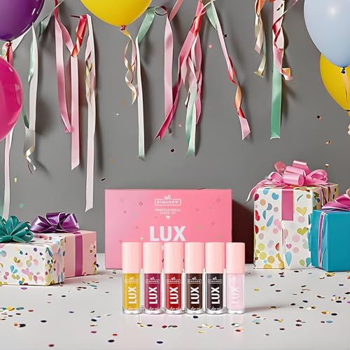 Vivipop Lip Oil Set - 6 Tinted Colors Plumping Hydrating