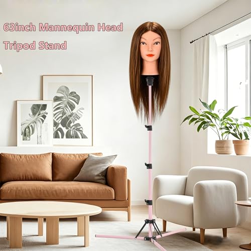 Adjustable Wig Head Stand Tripod 17-63 inch