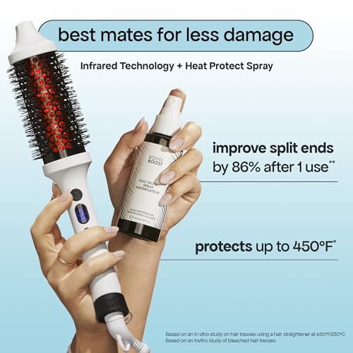 BONDIBOOST Infrared Thermal Brush - Heated Round Brush for Dry Hair