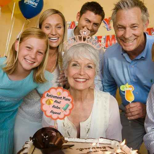 SuPoo Rose Gold Retirement Sash for Women Rhinestone Retired Crown Headband Tiara Retirement Gifts The Legend Has Retired Sash Crown Elegant Retirement Party Decorations Retired Decor