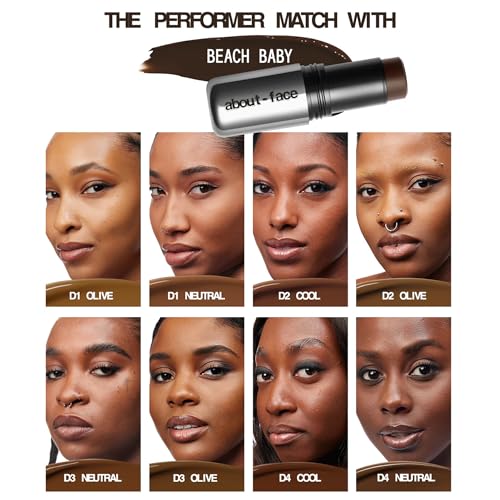 about-face Beach Freak Bronzer Stick Medium/Deep 0.2oz Natural Sun-Kissed Glow