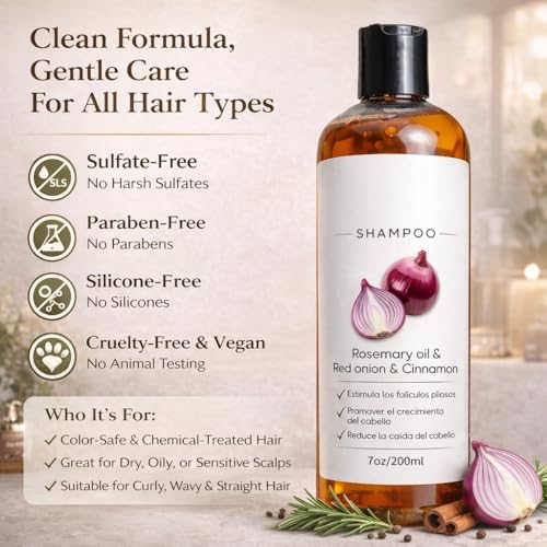 Onion Shampoo for Hair Loss & Growth - 200ml