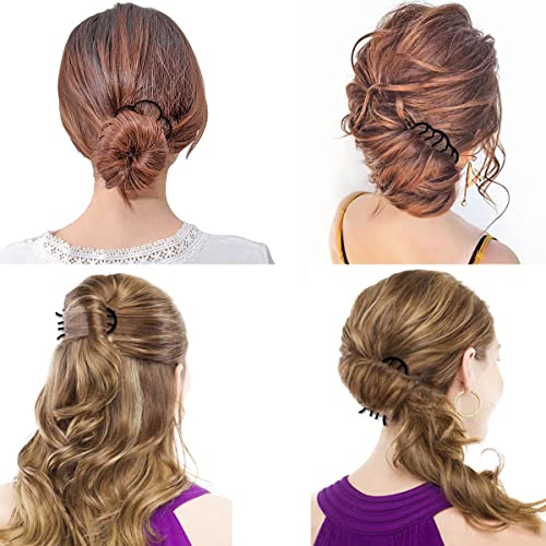 7 Pcs Metal Hair Side Combs for Bun & Updo Hairstyles
