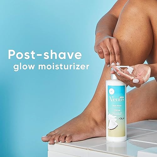 Gillette Venus Glow Post-Shave Oil Infused Moisturizer, Women¡¯s Aftershave Oil Infused Moisturizer, 12 oz