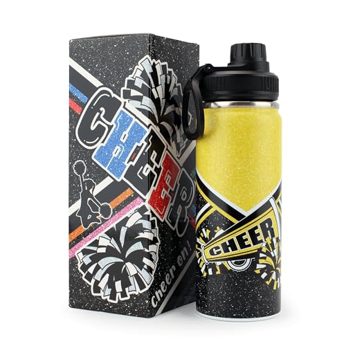 Cheerleader Water Bottle 18oz Insulated Stainless Steel