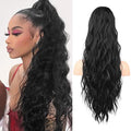 Flufymooz 26 Inch Drawstring Ponytail Extension Curly Wavy