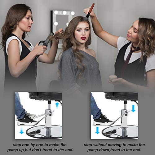 BestMassage Hydraulic Barber Chair - Black PU Leather