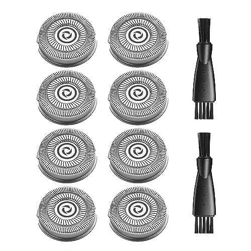 8 Pack Skull Shaver Blades for Skull Shaver Replacement Heads Compatible with Pitbull Shaver Replacement Blade Pitbull Gold Pro Head Shaver Replacement Blades, Head Shavers for Bald Men