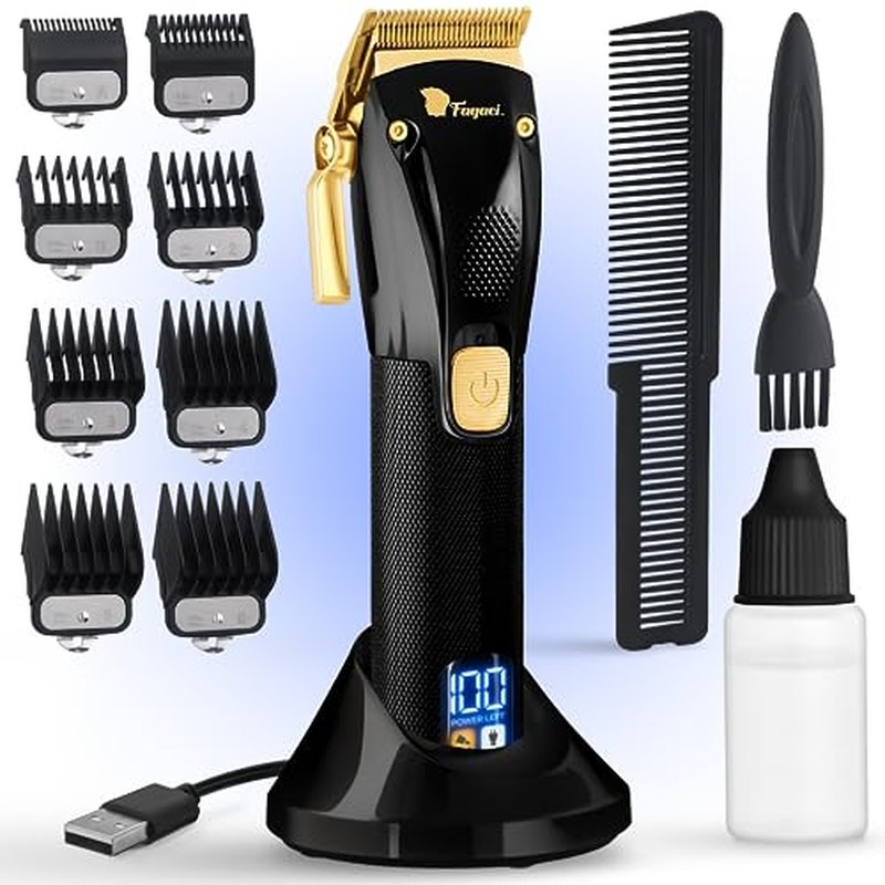 Fagaci Professional Hair Clippers for Men - Cordless with Turbo Power