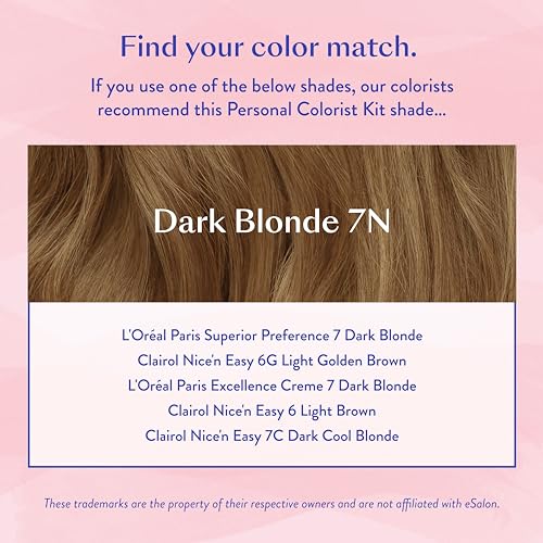 eSalon Dark Blonde Permanent Hair Color Kit - At-Home