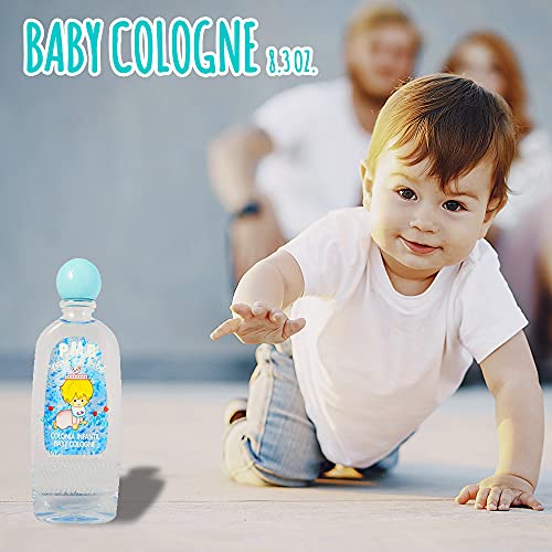Para Mi Bebe Splash Cologne for Boys - Alcohol-Free, Gentle, 8.3 oz Pack of 4