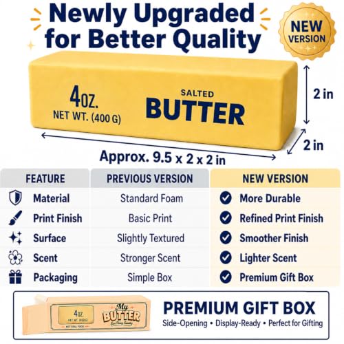 Mystoneer 14 oz Jumbo Butter Squishy - Slow Rising Stress Relief Toy
