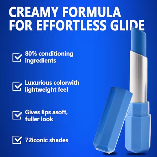 Sky Blue Matte Lipstick - Pigmented Lip Crayon