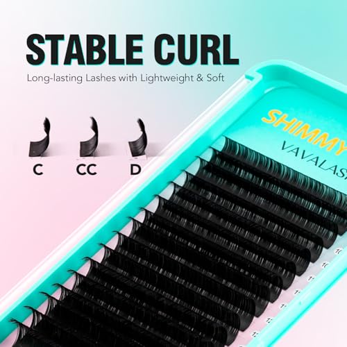 Shimmy-Free Matte Volume Lash Extensions 0.05mm D Curl