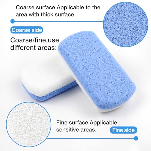 Dual-Sided Glass Pumice Stones for Callus Removal - 2-Pack