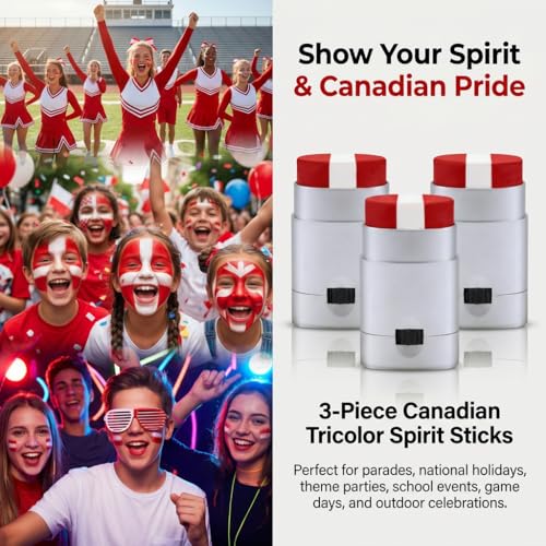 Sports Eye Black Sticks - 3 Pc Face Paint Set for Football