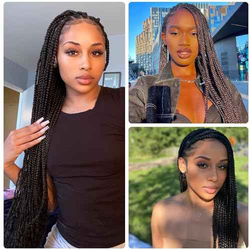 Brazilian Wool Hair Acrylic 100% 8 Pack for African Crochet Braid/Box Braids/Jumbo Braiding/Senegalese Twist/Faux Locs/Twist Wraps Synthetic Fiber Hair Extensions Natural Black Color