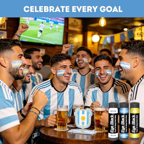 14-Pack Argentina Eye Black Sticks for Sports