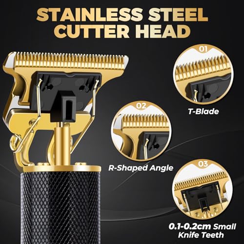 Candyfouse Premium Cordless Beard & Hair Trimmer for Men