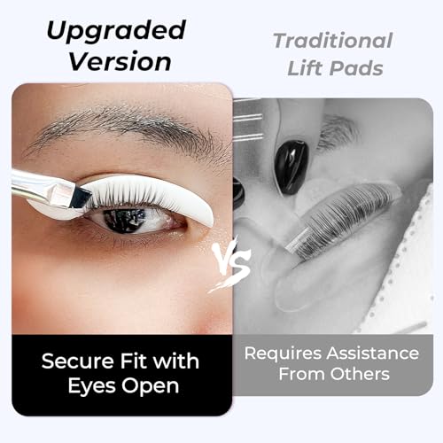 PERMANIA Lash Lift Pads - 5 Sizes, Eyes Open Design
