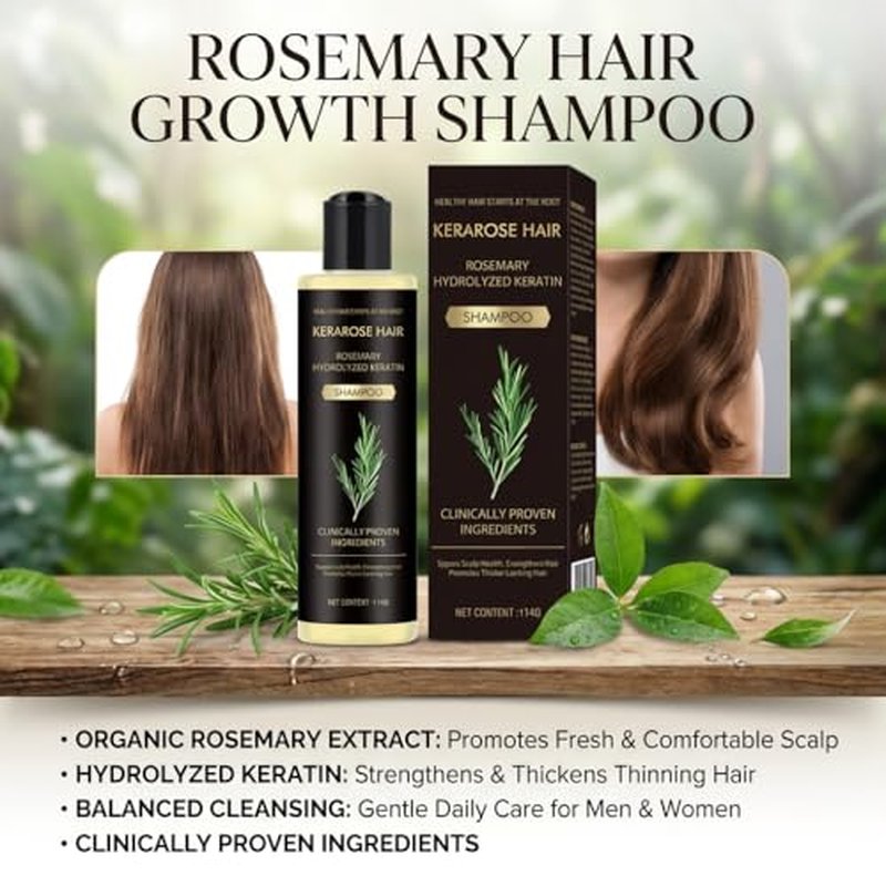 Rosemary Biotin Shampoo for Hair Growth & Strengthening 100ml