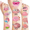 96 Brain Temporary Tattoos for Kids - Party Favors & Classroom Prizes