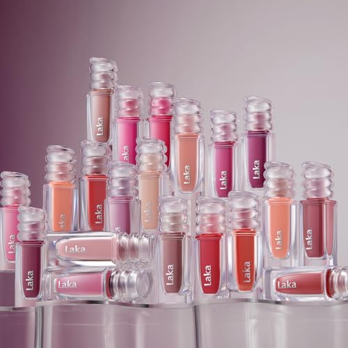 Laka Maxi Glayer Tint 3.8g/0.13oz, Glass Layer of Gloss, Ultra Glow & Vivid Layerable Pigments, High Shine Lip Oil, K-Beauty (#604 Misty)