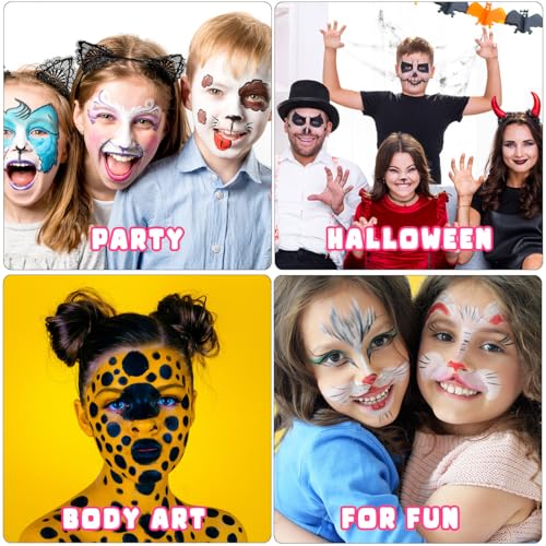 Bowitzki Face Painting Kit 23 Colors Water Based Non Toxic