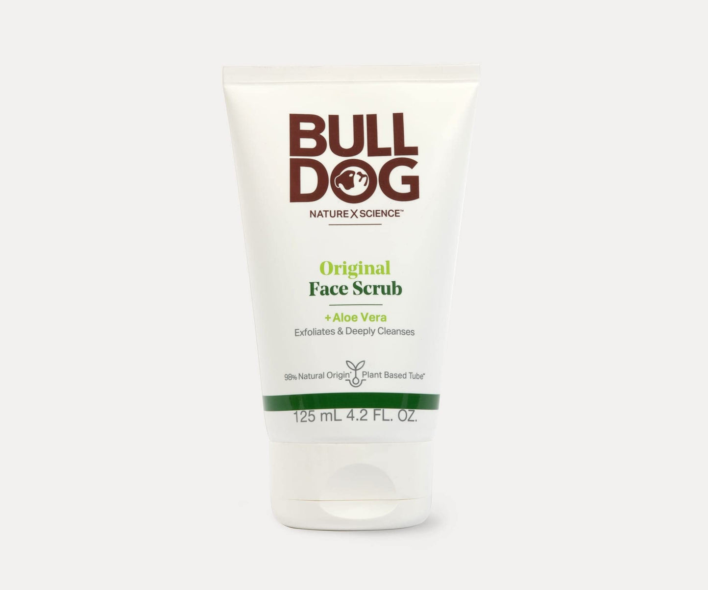 Bulldog Mens Skincare Original Face Scrub 4.2oz and Face Wash/Scrub 5oz Bundle