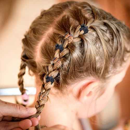 Cobahom 150PCS Extra Small Claw Clips for Thin Thick Hair, Super Mini No-Slip 0.55 Inch Tiny Hair Clips for Hair Styling, Small Hair Accessories for Women Girls, Brown, Black, Clear