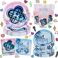 Demon Birthday Party Decorations Set for 24 Guests - 168 Pcs