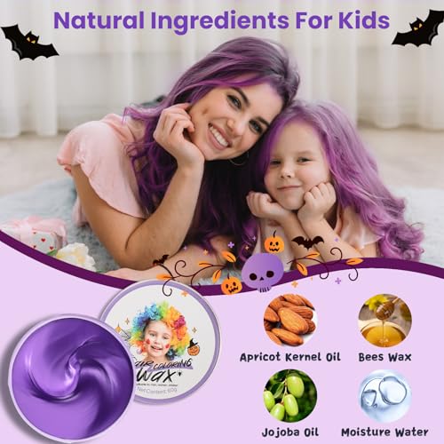Temporary Purple Hair Wax - Washable Color Styling Gel