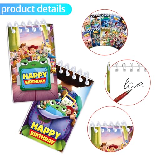 Cartoon Mini Notepads Party Favors 10-Pack