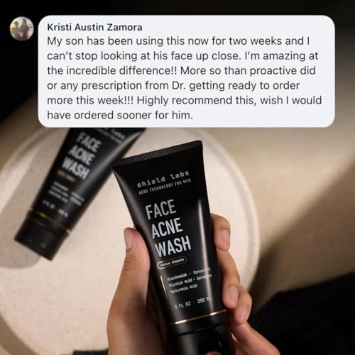 Shield 3-Step Acne System for Men - 4% Benzoyl Peroxide