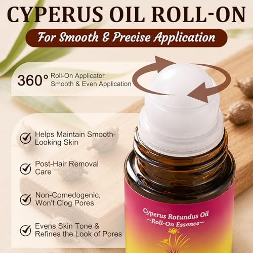 Cyperus Rotundus Oil Roll-On Hair Reduction Serum